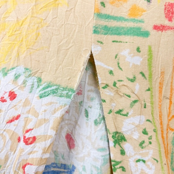 VTG Jams World Quirky Crayon Print Sleeveless Maxi Dress Sz M - Picture 9 of 9